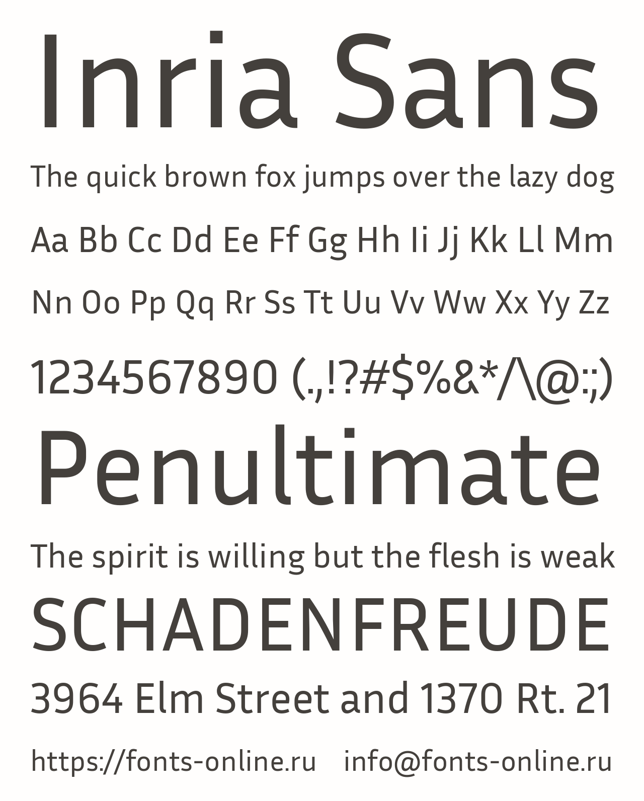 Inria Sans Free Font Download